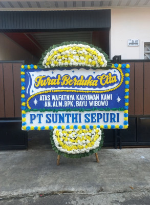 Papan Bunga Duka di Mangunjaya